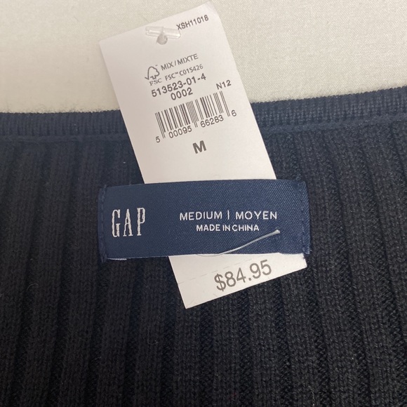 NWT Gap Ribbed knit Sweetheart Neckline Sweater - Picture 5 of 7